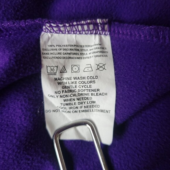 Fanatics NFL Minnesota Vikings Football Quarter Zip Sweatshirt, Men’s M, Purple - Picture 7 of 7